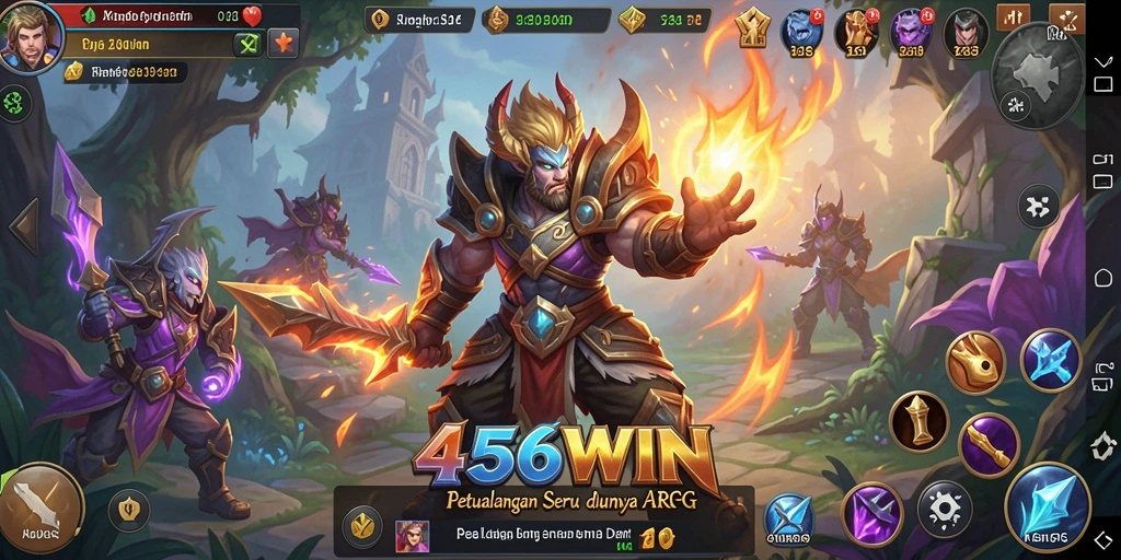 Screenshot menampilkan aksi seru dalam gameplay ARPG 456WIN.