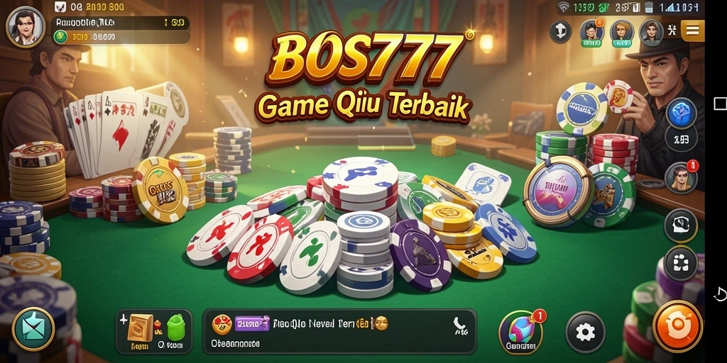 Screenshot menunjukkan aksi seru dalam permainan QiuQiu.