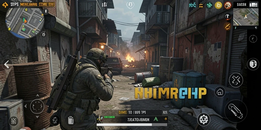Screenshot gameplay HARAPJP menampilkan aksi tembak-menembak yang mendebarkan.