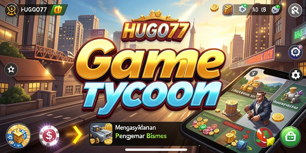 Tampilan gameplay menarik dari HUGO77 yang menggambarkan aktivitas Tycoon.