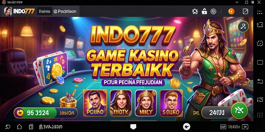 Tampilan menarik dari gameplay Kasino di INDO777.