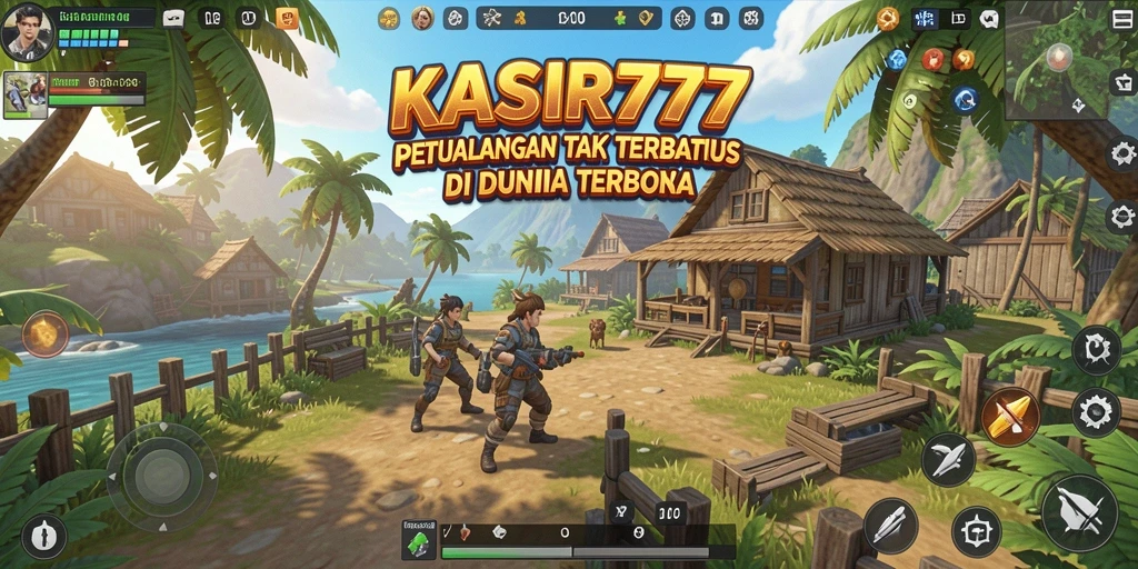 Gameplay KASIR777 yang menampilkan eksplorasi dunia terbuka yang luas.