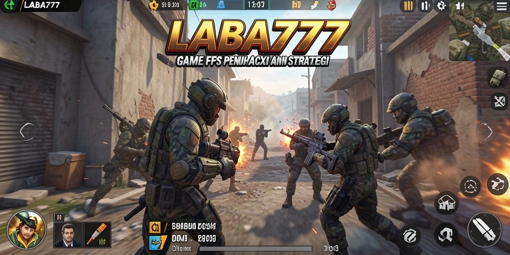 Tampilan mendebarkan dari gameplay LABA777 dengan aksi FPS yang intens.