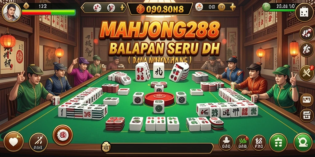 Tampilan menyeramkan dari balapan di MAHJONG288 dengan mobil cepat.