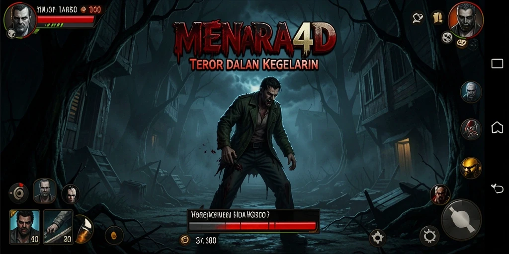 Gameplay menakutkan dalam MENARA4D yang memacu adrenalin.