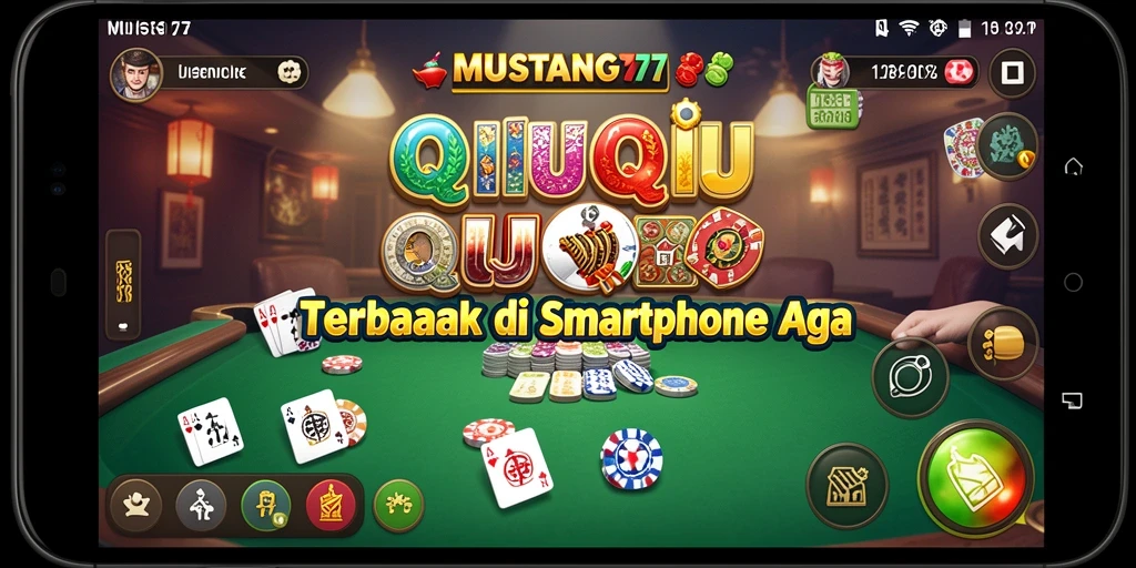 Screenshot dari gameplay QiuQiu MUSTANG77 yang seru dan menantang.