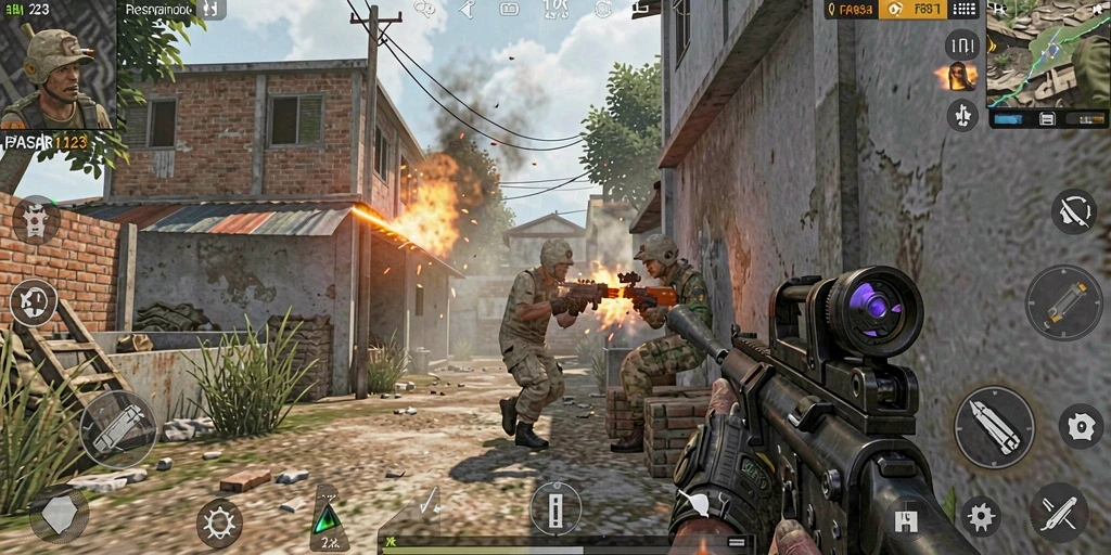 Tampilan gameplay PASAR123 yang intens dan mendebarkan.