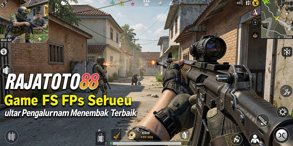 Gameplay seru RAJATOTO88 dengan aksi tembak-menembak yang menegangkan.