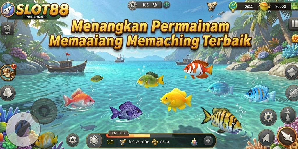 Tampilan gameplay menarik dari SLOT88 dalam misi memancing.