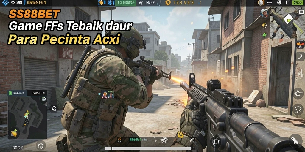 Gameplay SS88BET yang intens dan mendebarkan saat bertempur.