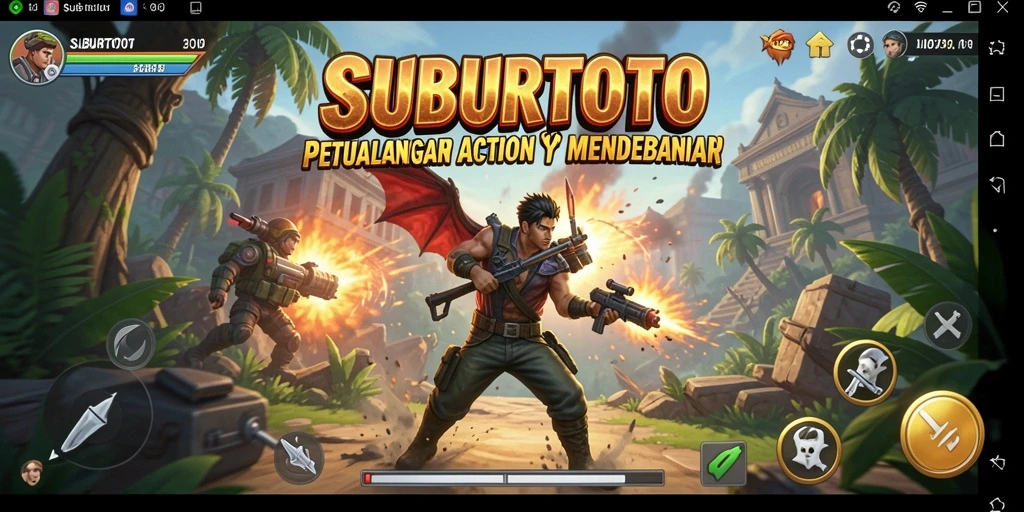 Tampilan gameplay seru SUBURTOTO dengan aksi mendebarkan.