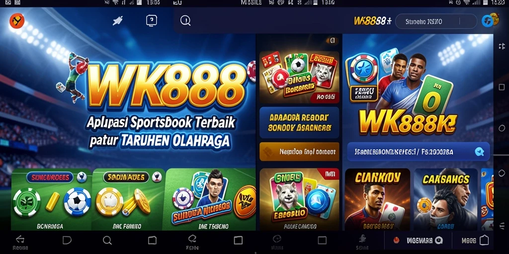 Tampilan gameplay taruhan olahraga yang menarik di aplikasi WK888.
